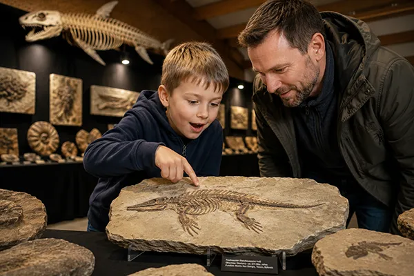 Fossilien für Sammler und Besucher