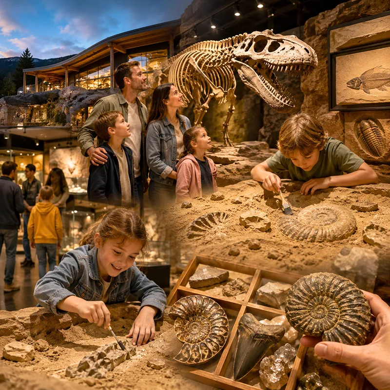 Ausflugsziel Kärnten für Familien mit Fossilien-Ausstellung und Kindergrabung